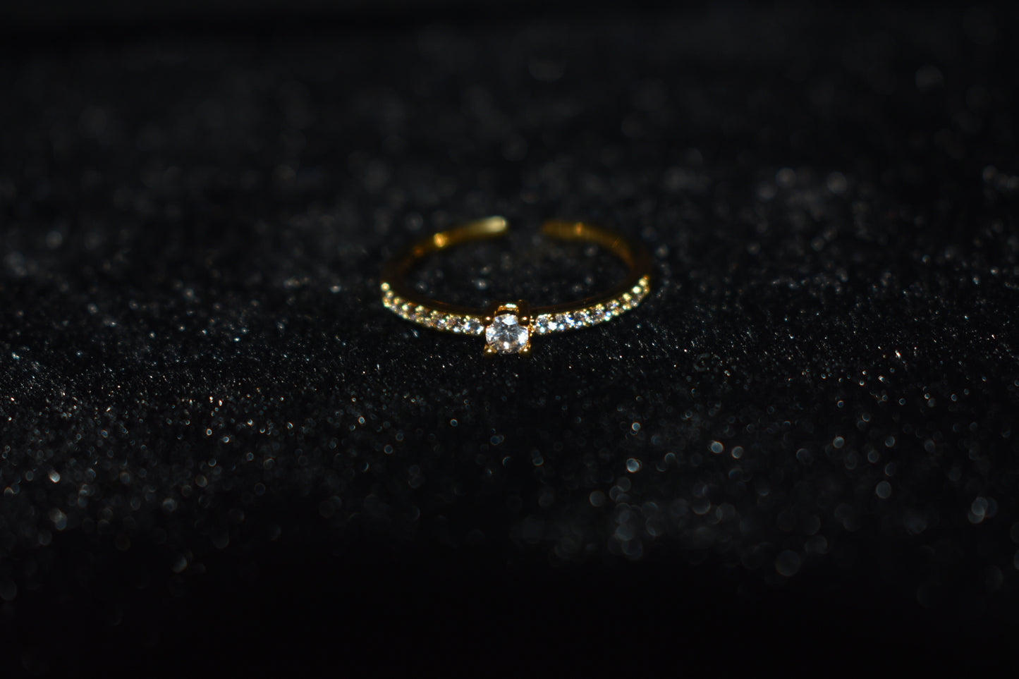 Anillo Gema Cristal Ajustable