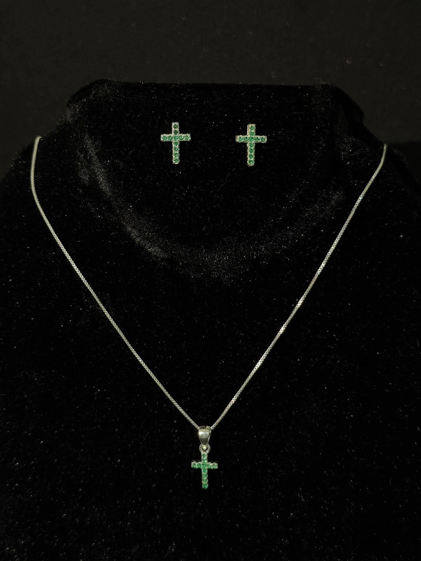Conjunto Cruz Circón Verde