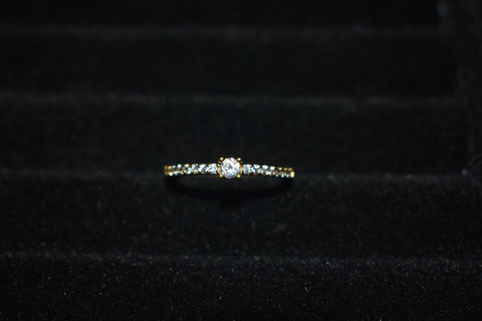 Anillo Gema Cristal Ajustable